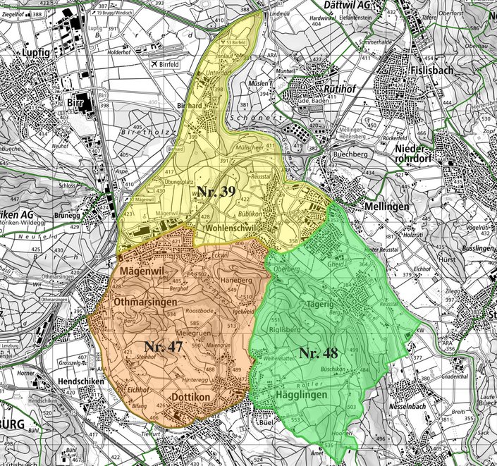 Jagdreviere Wohlenschwil Jagdreviere Wohlenschwil